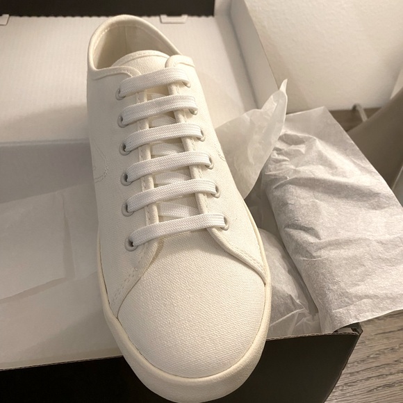 NIB [rag & bone] Retro Court Athletic Tennis Shoe Sneakers White Women’s Sz 9.0 - Picture 2 of 11